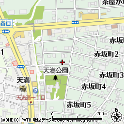 愛知県名古屋市千種区赤坂町3丁目12周辺の地図