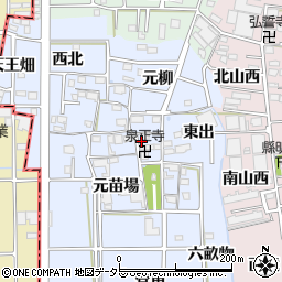 愛知県あま市乙之子屋敷65周辺の地図