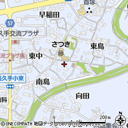 愛知県長久手市岩作南島2周辺の地図