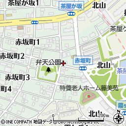 愛知県名古屋市千種区赤坂町1丁目38-3周辺の地図