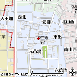 愛知県あま市乙之子（屋敷）周辺の地図