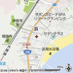 千葉県夷隅郡御宿町浜周辺の地図