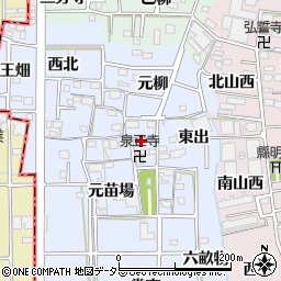 愛知県あま市乙之子屋敷66周辺の地図