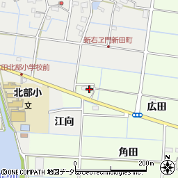 愛知県愛西市四会町広田40周辺の地図