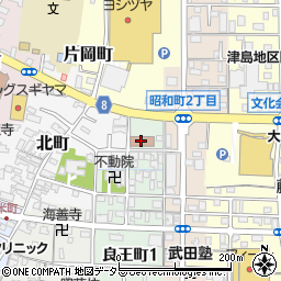 津島税務署周辺の地図
