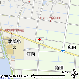 愛知県愛西市四会町広田41周辺の地図