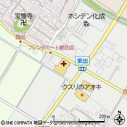 ヨシハラクリーニングフレンドマート秦荘店周辺の地図