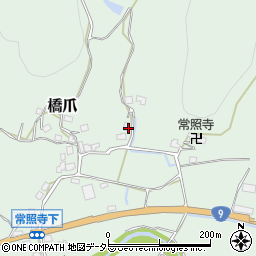 京都府船井郡京丹波町橋爪東谷周辺の地図