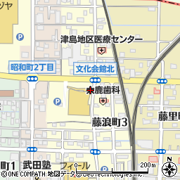 愛知県津島市藤浪町周辺の地図