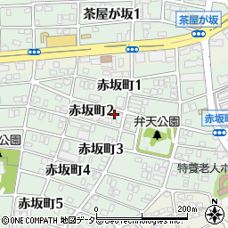 愛知県名古屋市千種区赤坂町2丁目21周辺の地図