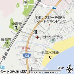 千葉県夷隅郡御宿町浜433周辺の地図