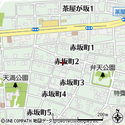 愛知県名古屋市千種区赤坂町2丁目52周辺の地図