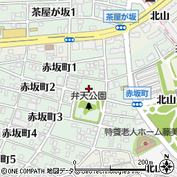 愛知県名古屋市千種区赤坂町1丁目61周辺の地図