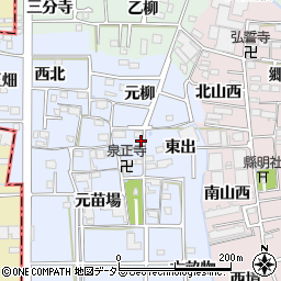愛知県あま市乙之子屋敷69周辺の地図