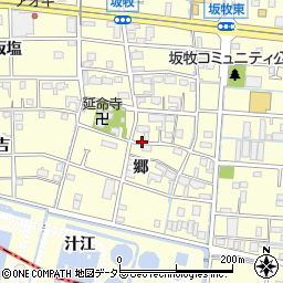 愛知県あま市坂牧周辺の地図