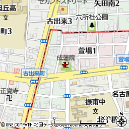 成蓮寺周辺の地図