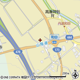 京都府船井郡京丹波町和田周辺の地図