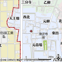 愛知県あま市乙之子屋敷99周辺の地図