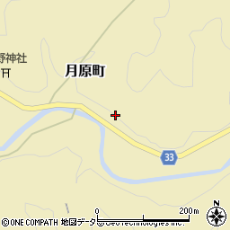 愛知県豊田市月原町上向田周辺の地図