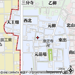 愛知県あま市乙之子屋敷97周辺の地図