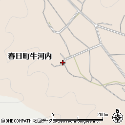 兵庫県丹波市春日町牛河内159周辺の地図