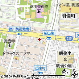 たいやき専門店・万粒周辺の地図