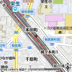 愛知県名古屋市西区米田町周辺の地図