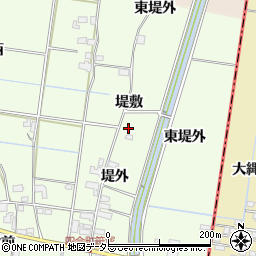 愛知県愛西市下一色町堤外12-6周辺の地図