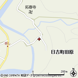 京都府南丹市日吉町田原和田口周辺の地図