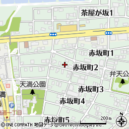 愛知県名古屋市千種区赤坂町2丁目14周辺の地図