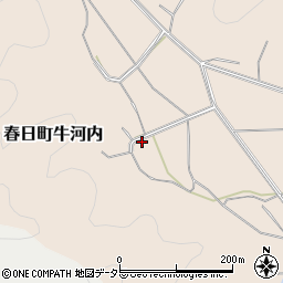 兵庫県丹波市春日町牛河内172周辺の地図