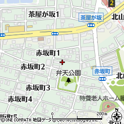 愛知県名古屋市千種区赤坂町1丁目54周辺の地図