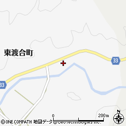 愛知県豊田市東渡合町（フジ平）周辺の地図