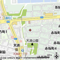 愛知県名古屋市千種区赤坂町2丁目8周辺の地図
