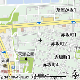 愛知県名古屋市千種区赤坂町2丁目11周辺の地図