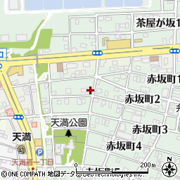 愛知県名古屋市千種区赤坂町2丁目10周辺の地図