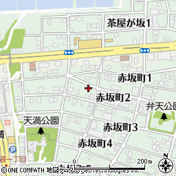 愛知県名古屋市千種区赤坂町1丁目80周辺の地図