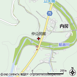 仲公民館周辺の地図