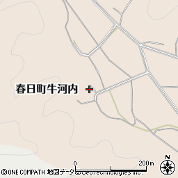 兵庫県丹波市春日町牛河内158周辺の地図