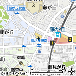 名古屋市役所　健康福祉局名東区北部いきいき支援センター分室周辺の地図