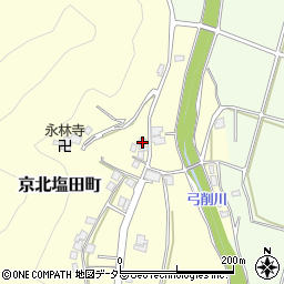 京都府京都市右京区京北塩田町寺ノ前周辺の地図