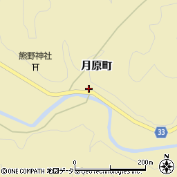 愛知県豊田市月原町（樋ノ沢）周辺の地図