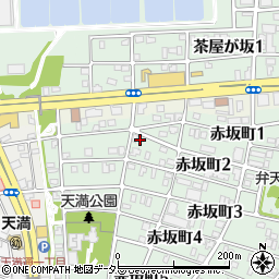 愛知県名古屋市千種区赤坂町1丁目87周辺の地図