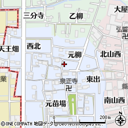 愛知県あま市乙之子屋敷75周辺の地図