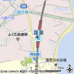 蓬莱駅周辺の地図