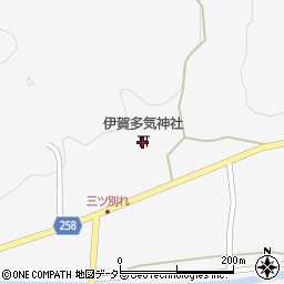 伊賀多気神社周辺の地図