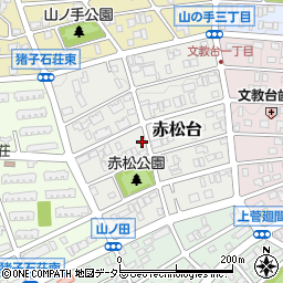 愛知県名古屋市名東区赤松台周辺の地図