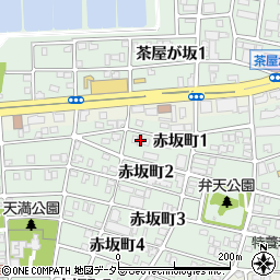 愛知県名古屋市千種区赤坂町1丁目73-1周辺の地図