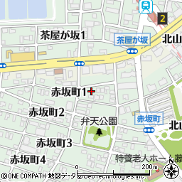 愛知県名古屋市千種区赤坂町1丁目49-1周辺の地図