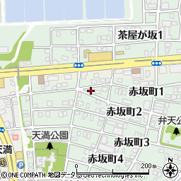 愛知県名古屋市千種区赤坂町1丁目84周辺の地図